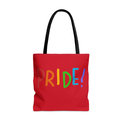 Tote Bag: LGBTQ Pride Dark Red