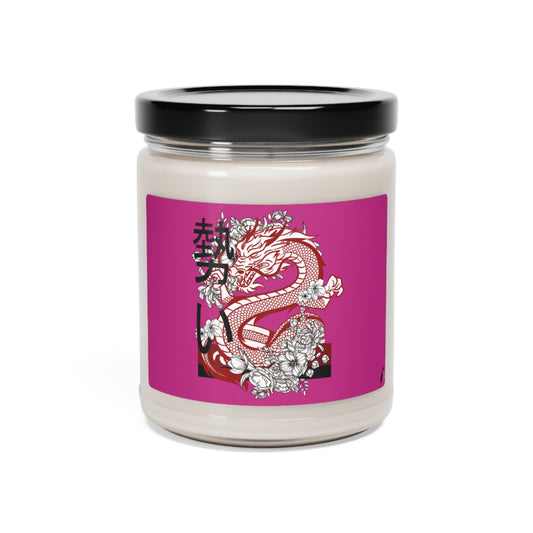 Scented Soy Candle, 9oz: Dragons Pink