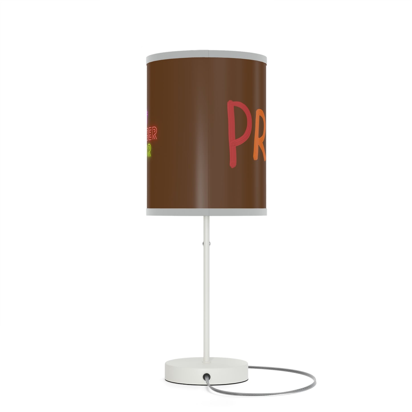 Lamp on a Stand, US|CA plug: LGBTQ Pride Brown