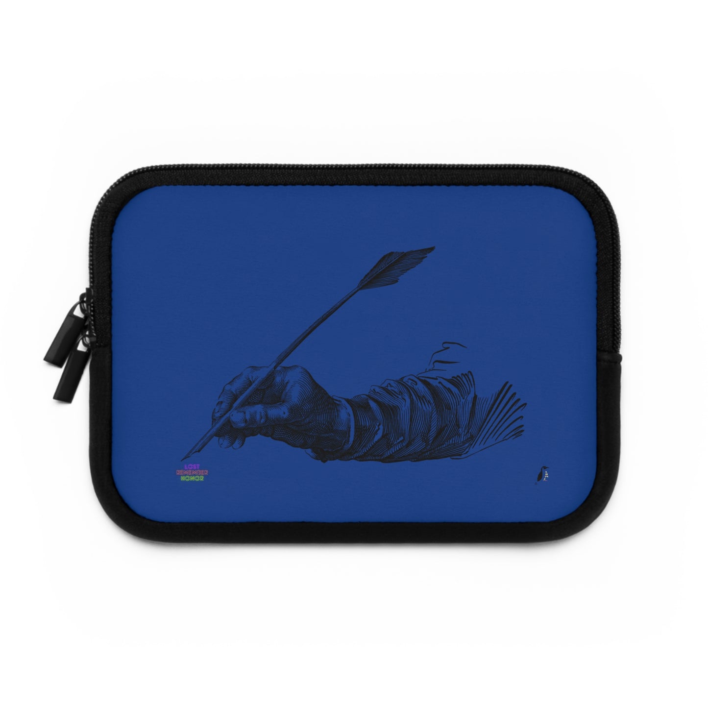 Laptop Sleeve: Writing Dark Blue