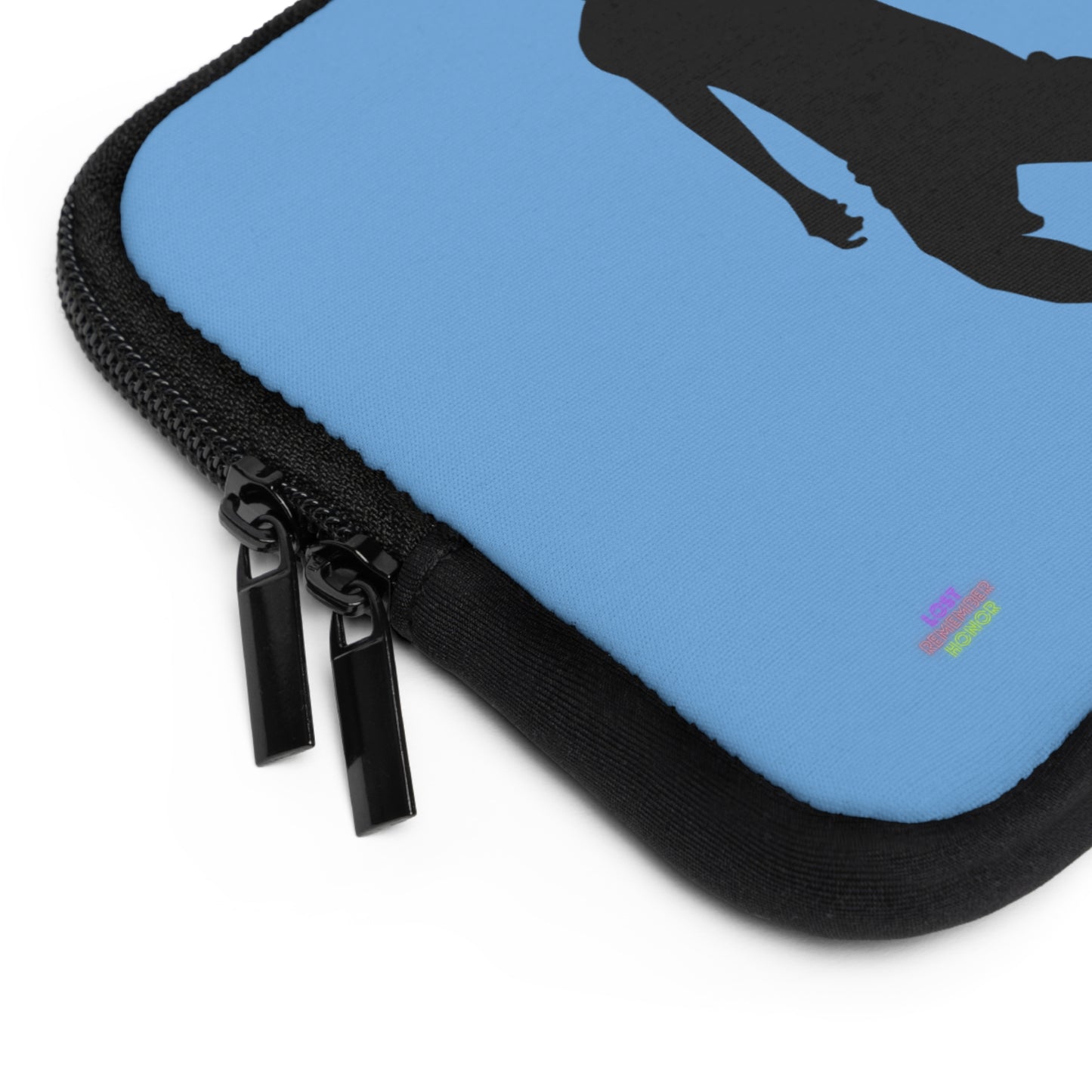 Laptop Sleeve: Soccer Lite Blue