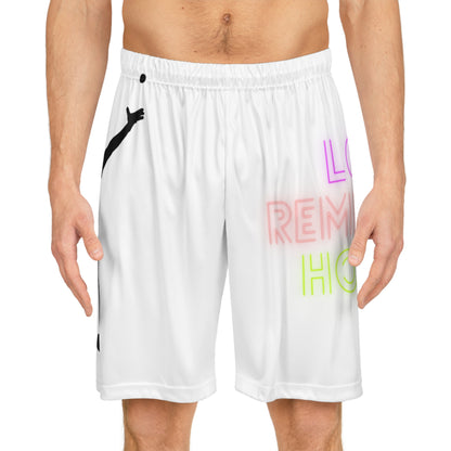 Basketball Shorts: Tennis White