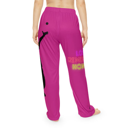 Women's Pajama Pants: Tennis Pink