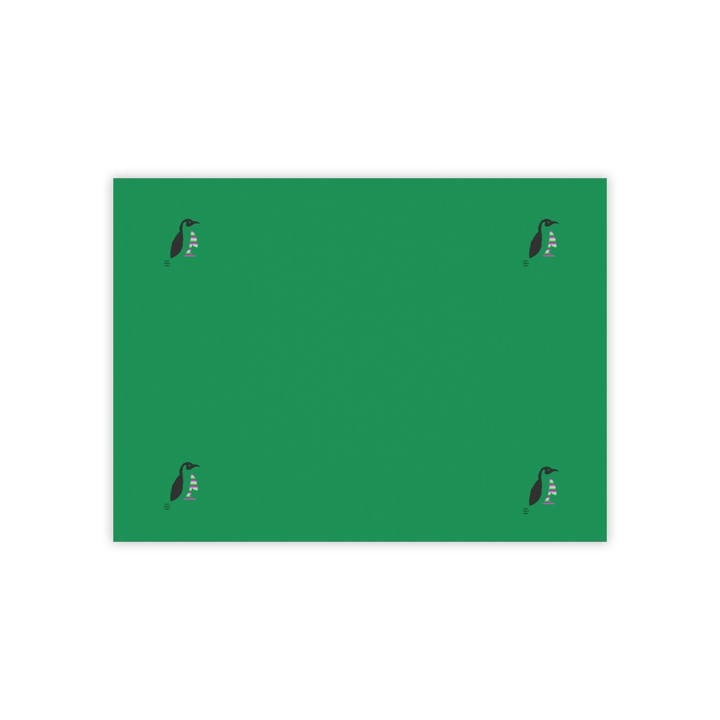 Post-it® Note Pads: Crazy Penguin World Logo Dark Green