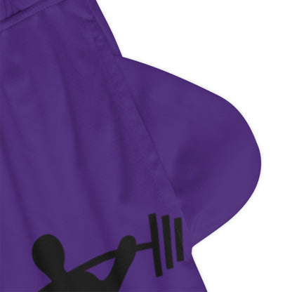 Basketball Rib Shorts: Weightlifting Purple