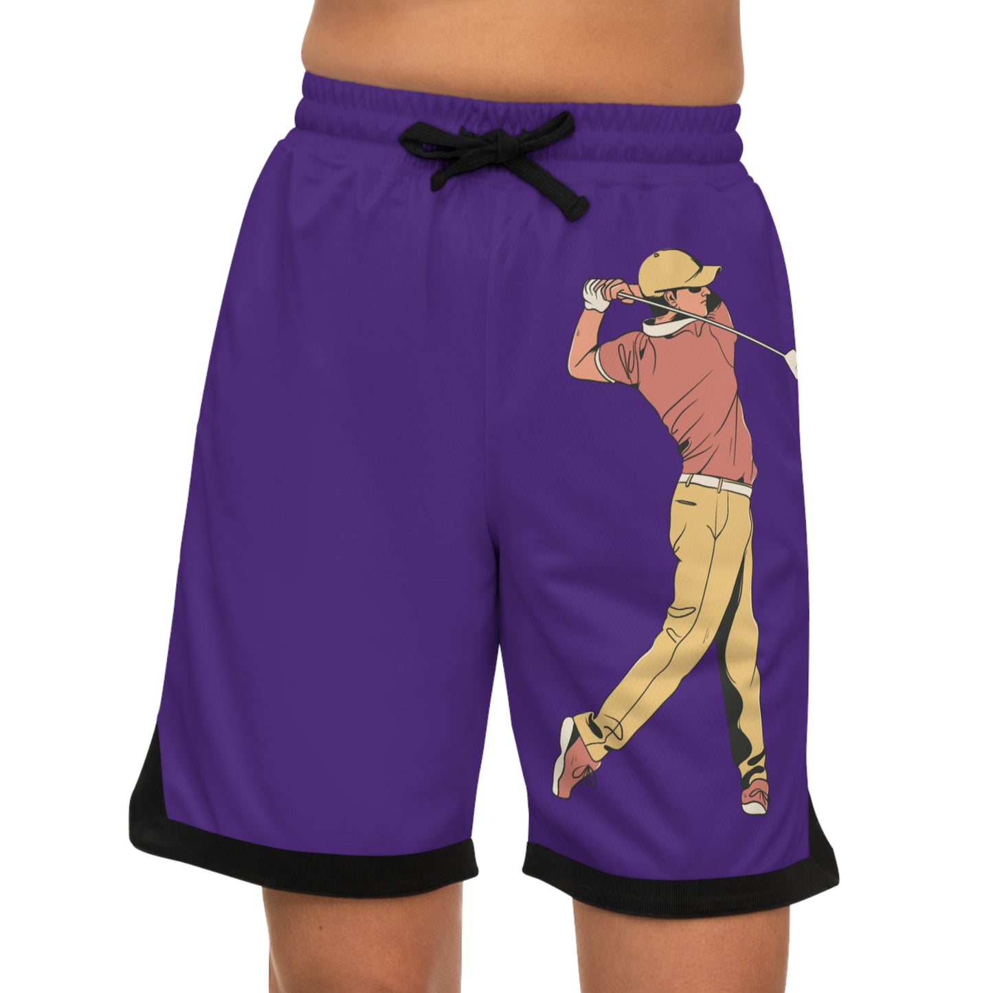 Basketball Rib Shorts: Golf Purple