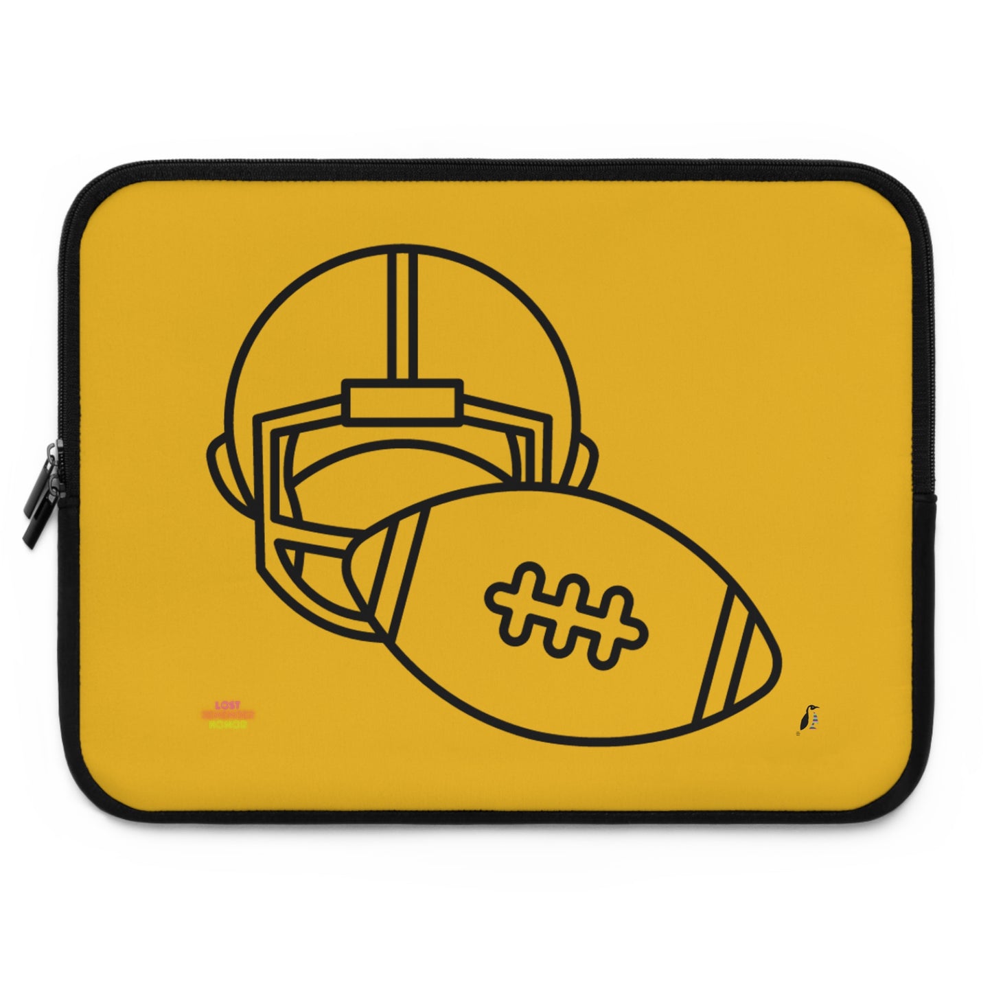 Laptop Sleeve: Football Yellow