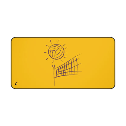 Desk Mat: Volleyball Yellow