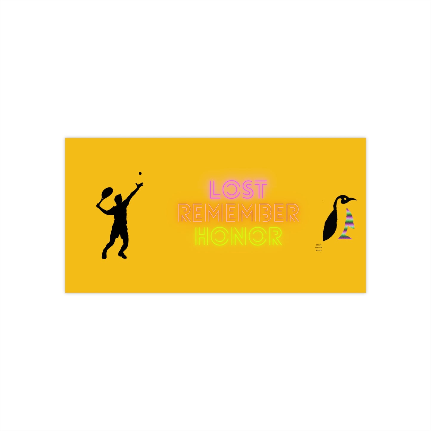 Bumper Stickers: Tennis Yellow