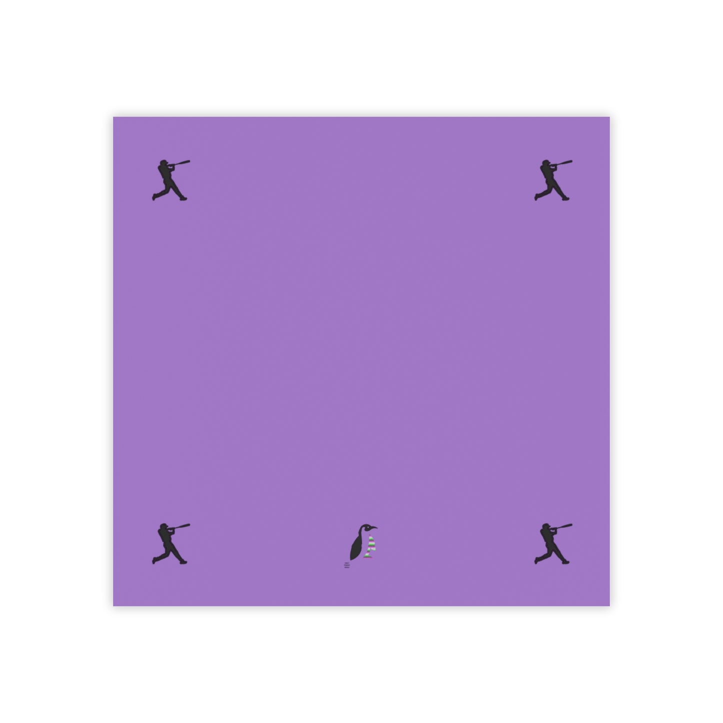 Post-it® Note Pads: Baseball Lite Purple