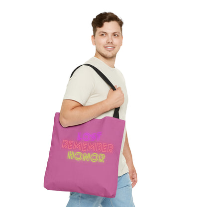 Tote Bag: Lost Remember Honor Lite Pink