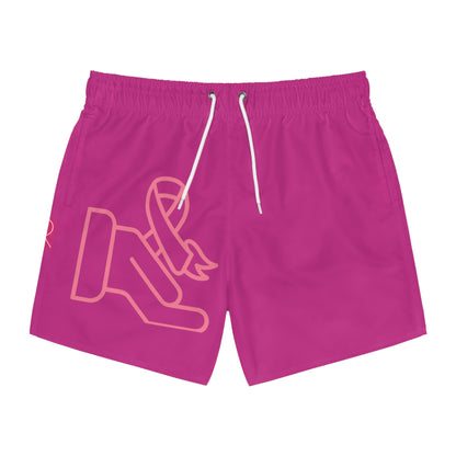 Swim Trunks: Fight Cancer Pink