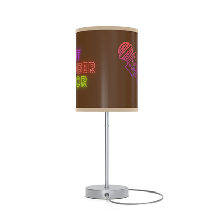 Lamp on a Stand, US|CA plug: Music Brown