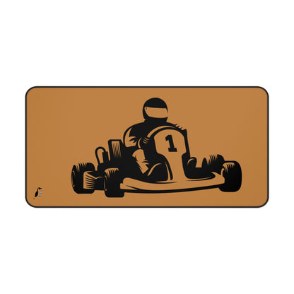 Desk Mat: Racing Lite Brown