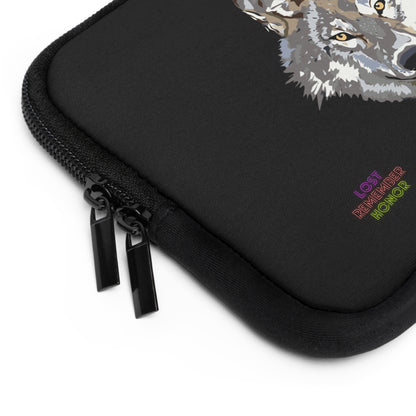 Laptop Sleeve: Wolves Black