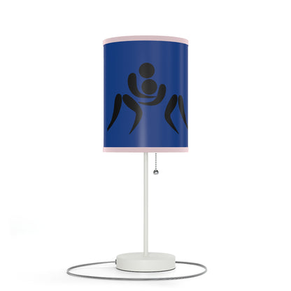 Lamp on a Stand, US|CA plug: Wrestling Dark Blue