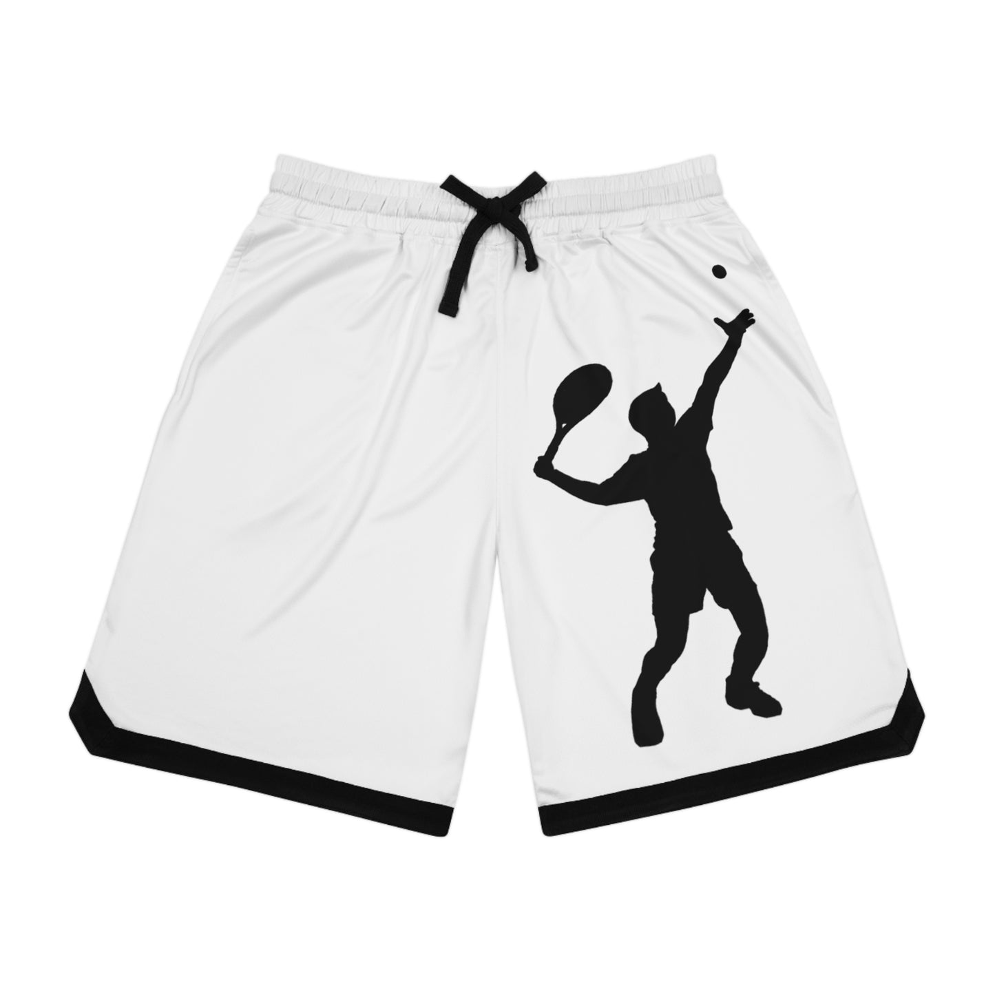 Basketball Rib Shorts: Tennis White