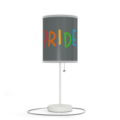 Lamp on a Stand, US|CA plug: LGBTQ Pride Dark Grey 