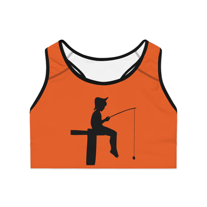 Sports Bra: Fishing Orange