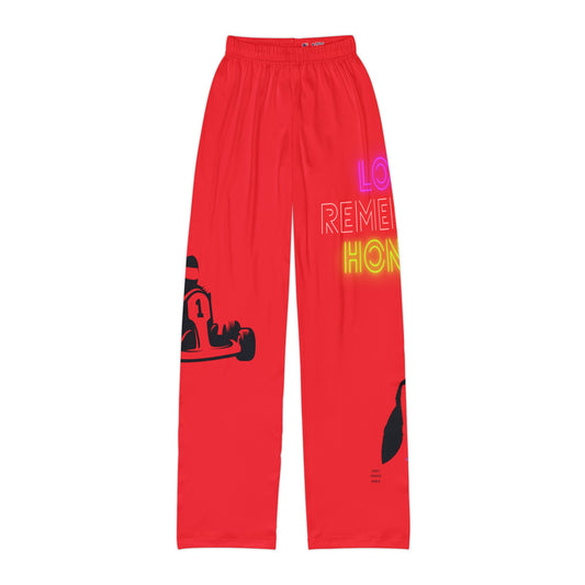 Kids Pajama Pants: Racing Red