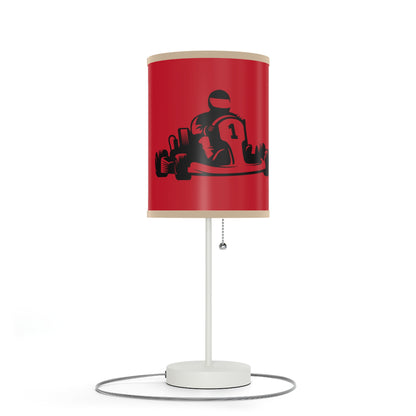 Lamp on a Stand, US|CA plug: Racing Dark Red