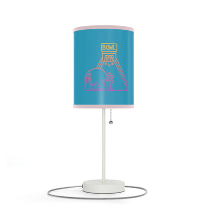 Lamp on a Stand, US|CA plug: Bowling Turquoise 