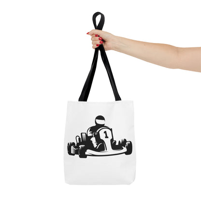 Tote Bag: Racing White