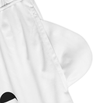 Basketball Rib Shorts: Racing White