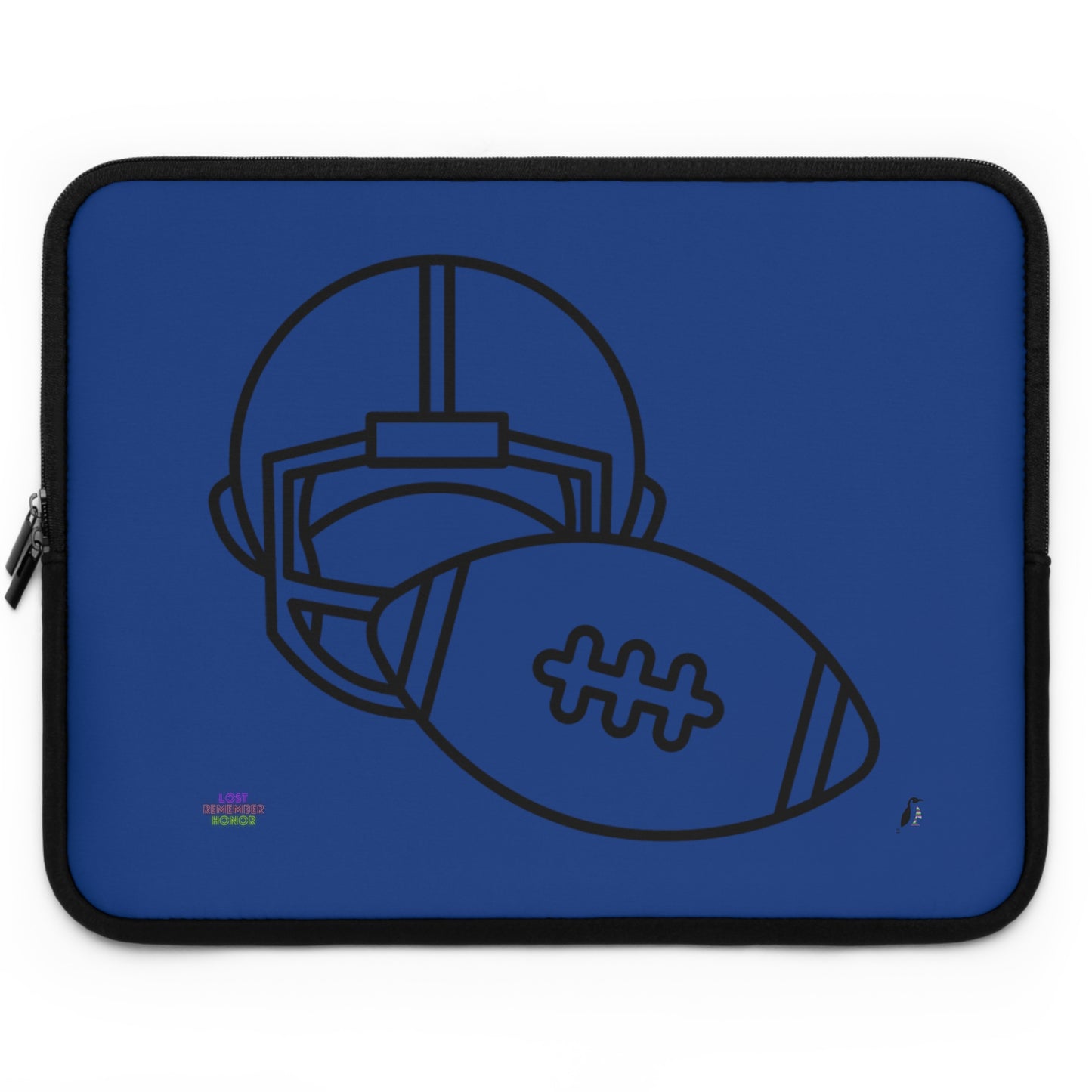 Laptop Sleeve: Football Dark Blue