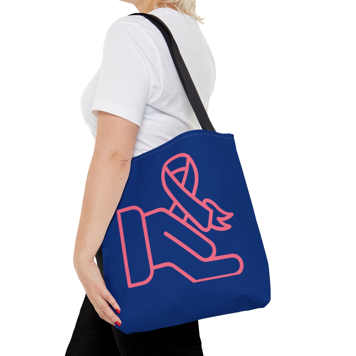 Tote Bag: Fight Cancer Dark Blue