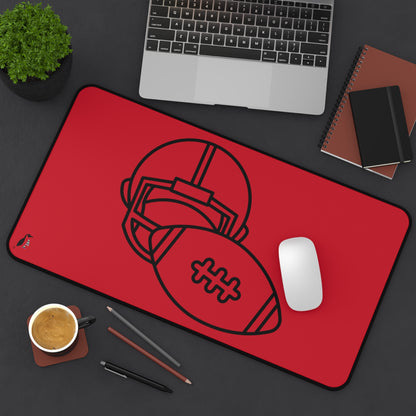 Desk Mat: Football Dark Red