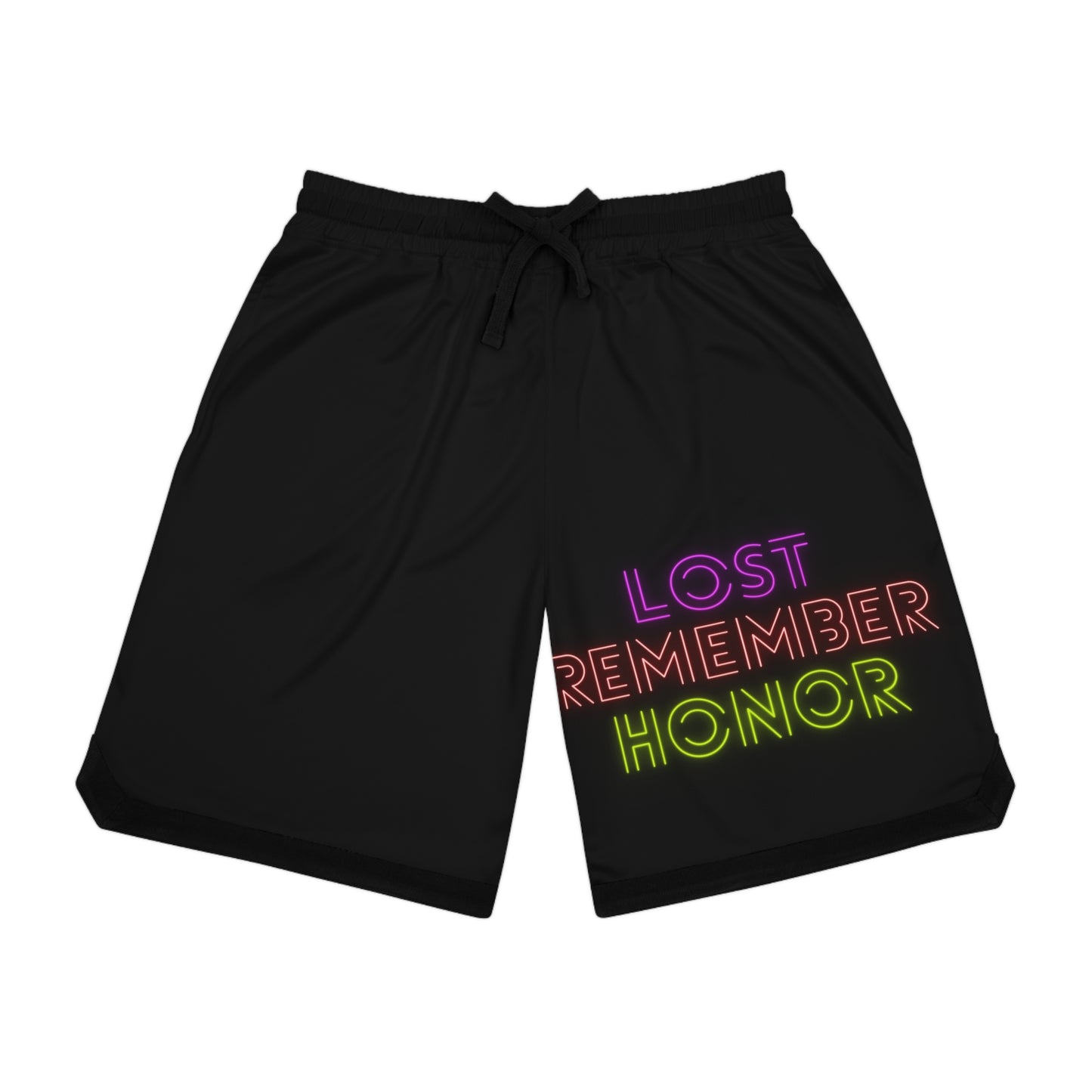 Basketball Rib Shorts: Lost Remember Honor Black