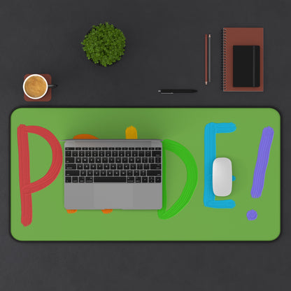 Desk Mat: LGBTQ Pride Green