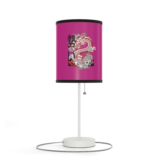 Lamp on a Stand, US|CA plug: Dragons Pink