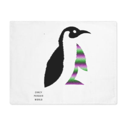 Placemat, 1pc: Crazy Penguin World Logo White