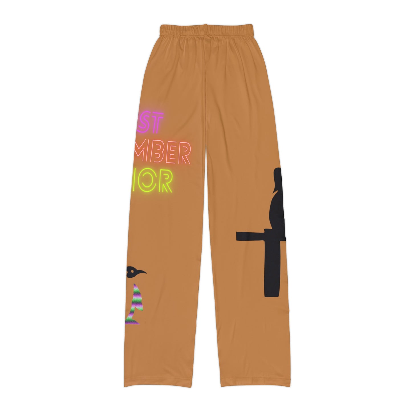 Kids Pajama Pants: Fishing Lite Brown