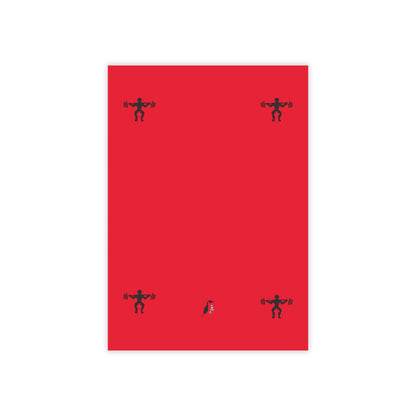 Post-it® Note Pads: Weightlifting Dark Red