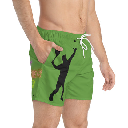 Swim Trunks: Tennis Green