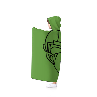 Hooded Blanket: Football Green