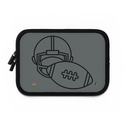 Laptop Sleeve: Football Dark Grey