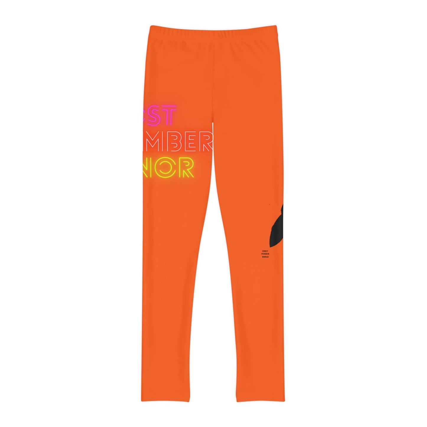 Youth Full-Length Leggings: Lost Remember Honor Orange