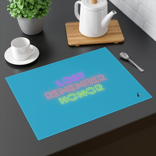 Placemat, 1pc: Lost Remember Honor Turquoise