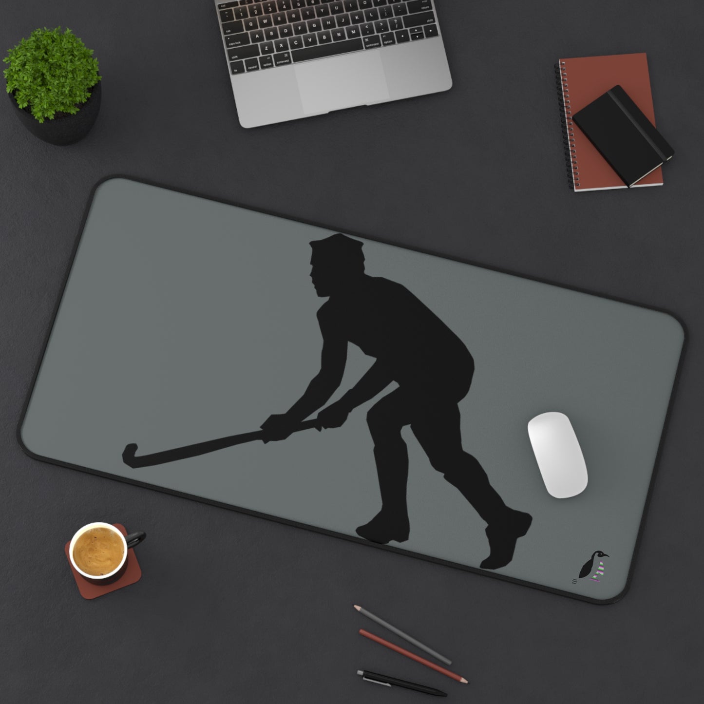 Desk Mat: Hockey Dark Grey