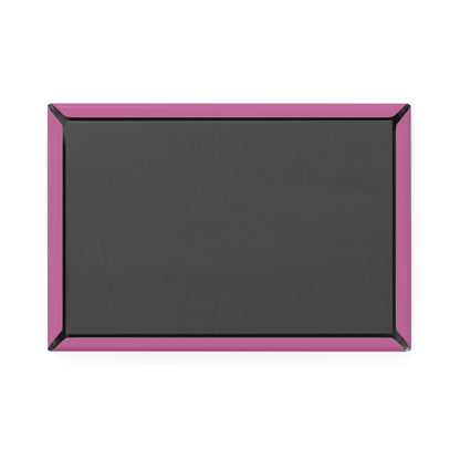 Button Magnet, Rectangle (1 & 10 pcs): Skateboarding Lite Pink