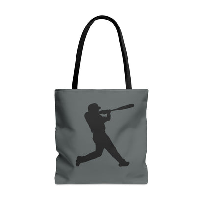 Tote Bag: Baseball Dark Grey