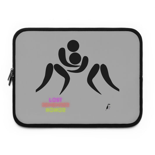 Laptop Sleeve: Wrestling Lite Grey