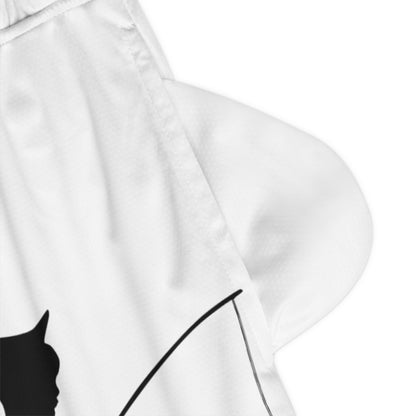 Basketball Rib Shorts: Fishing White