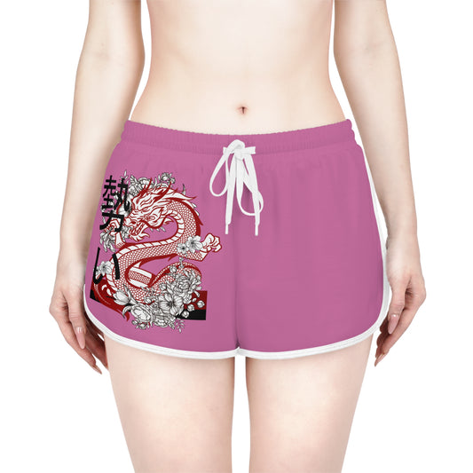 Women's Relaxed Shorts: Dragons Lite Pink