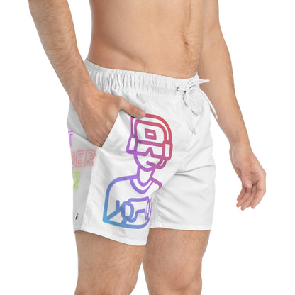 Swim Trunks: Gaming White