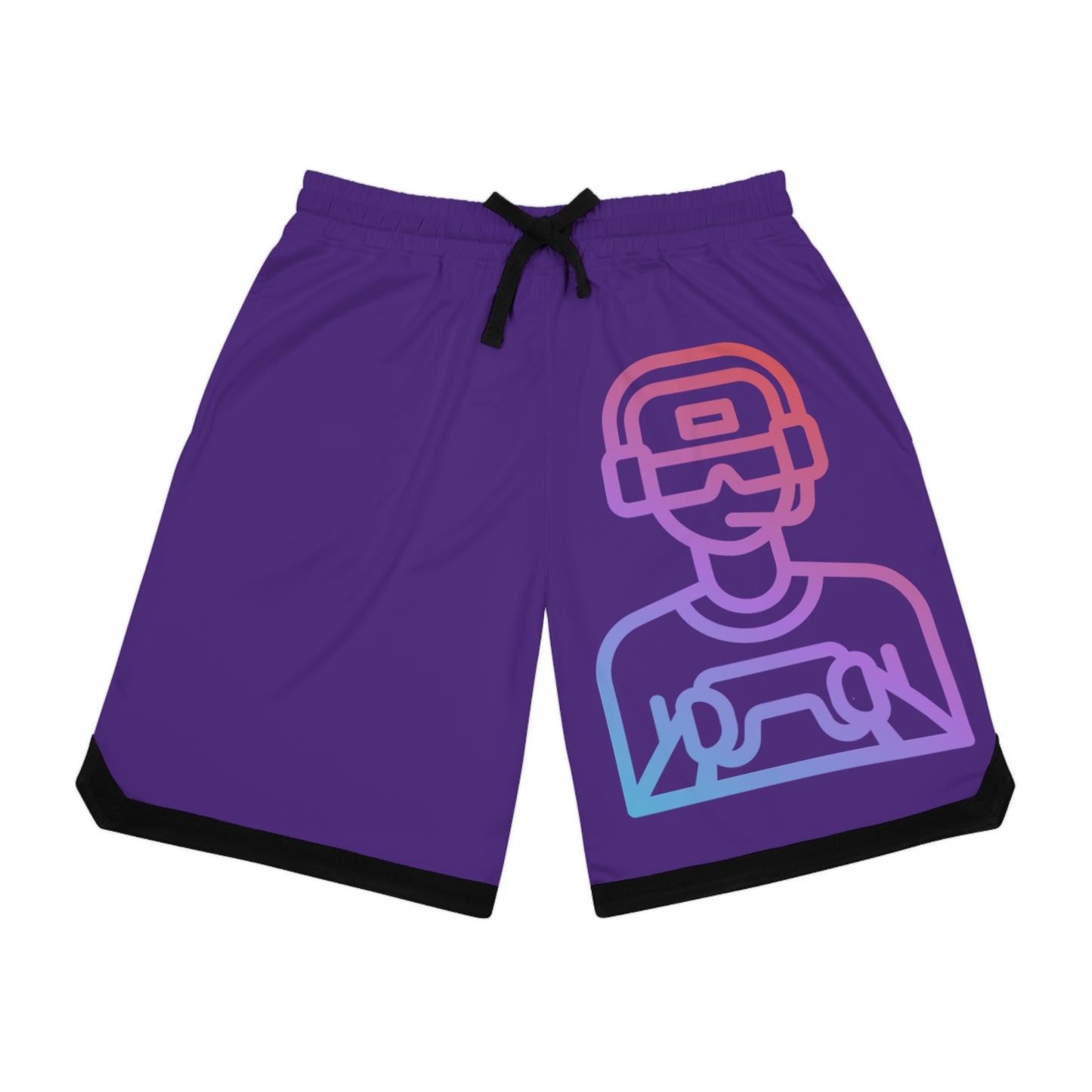 Basketball Rib Shorts: Gaming Purple